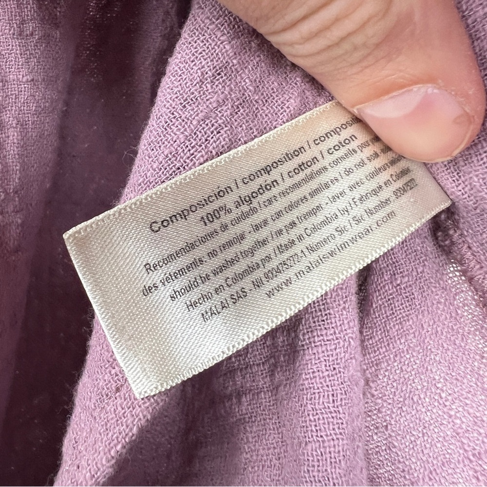 Anthropologie Malai Easy V Neck Purple Maxi Dress - Picture 7 of 8